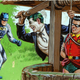 Illustration for article titled The Dark Knight rides a shark in bondage-crazy 1960s Batman art